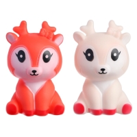 Набор резиновых игрушек для ванны &laquo;Оленята&raquo;, 2 шт, цвет МИКС, Крошка Я