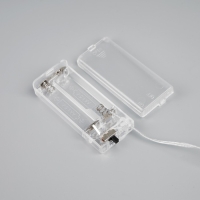 Гирлянда &laquo;Нить&raquo; 2 м роса с насадками &laquo;Прищепки-оленёнок&raquo;, IP20, серебристая нить, 20 LED, батарейки ААх2 (нет в комплекте), свечение тёплое белое