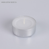 Набор чайных свечей, 3,8х1,6 см, 3,5 ч, 12 г, 100 штук, белый