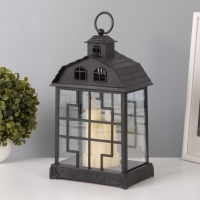 Светодиодная свеча в подсвечнике RISALUX &laquo;Дом со свечами&raquo;, LED-ночник, 1.5 Вт, 3&times;ААА, 11&times;18&times;30 см