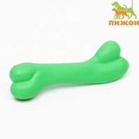 Игрушка жевательная "Косточка классическая", TPR, 12,3 см, зелёная