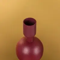 Подсвечник на 1 свечу "Баклажан" с 3 сферами 10х10х25 см