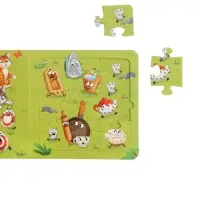 Книга картонная "Сказки в пазлах", 5 пазлов, 12 стр., Корней Чуковский