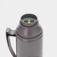 Термос 1 л, со стеклянной колбой, 11х31см, фиолетовый