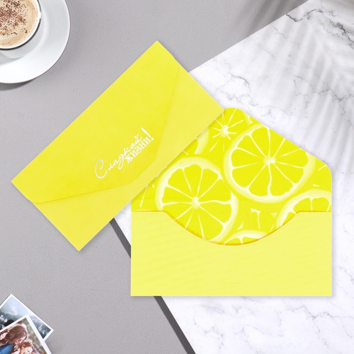 Набор конвертов для денег "Поздравительные - 1" 6 штук, софт тач, тиснение, 9х19 см