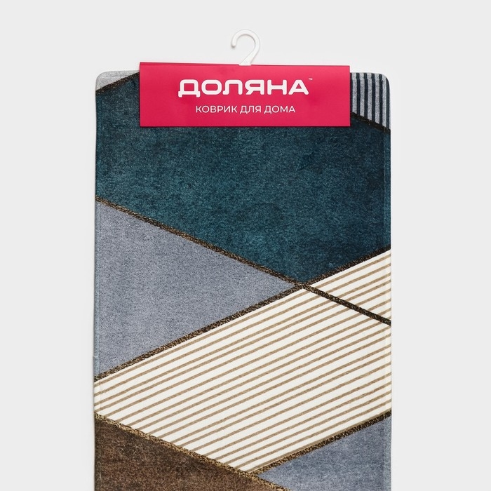 Коврик для ванной и туалета Доляна &laquo;Мелаж&raquo;, 45&times;120 см
