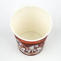 Стакан бумажный "Три лошадки" , красный (250 мл)