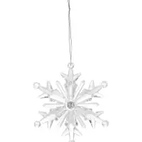 Подвеска светодиодная &laquo;Ледяная снежинка&raquo; 11 см, 1 LED, от батареек LR41&times;3, свечение RGB