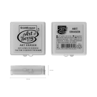 Ластик клячка художественный ErichKrause, ArtBerry, в пластиковом футляре, МИКС
