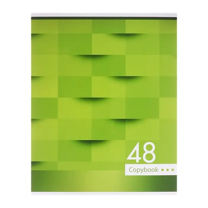 Тетрадь 48 листов в клетку Calligrata &laquo;Мозаика&raquo;, обложка мелованный картон, блок №2, белизна 75% (серые листы), МИКС