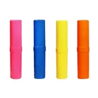 Пенал-тубус (40&times;195 мм) &laquo;Фонарики&raquo;, Calligrata, неоновые цвета, МИКС