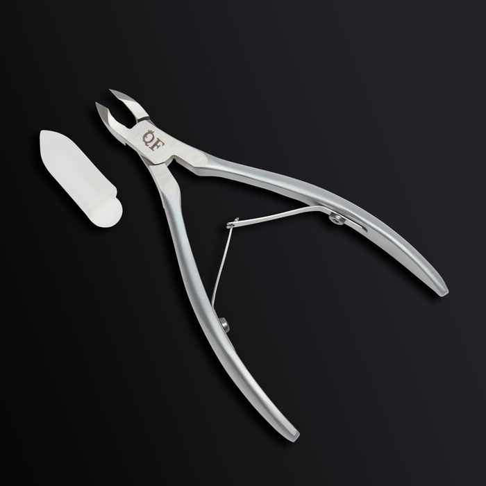 Кусачки маникюрные для кутикулы &laquo;Premium satin&raquo;, матовые, двойная пружина, 12 см, длина лезвия - 6 мм, цвет серебристый