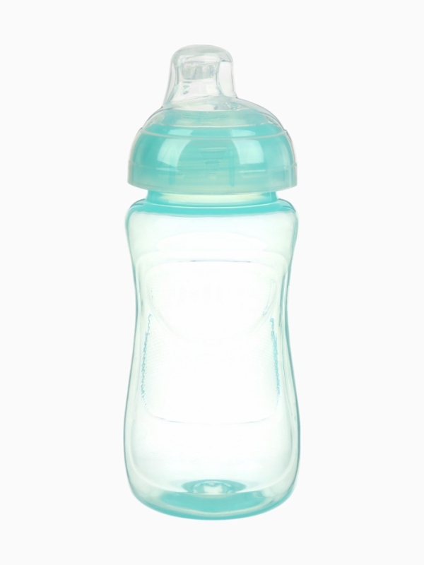 Поильник детский с мягким носиком, 300 мл., цвет бирюзовый, +9 мес