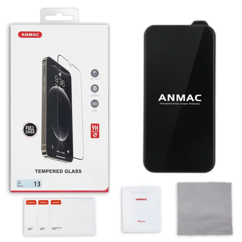 Защитное стекло iPh 13/13 Pro/14/16e Full Cover ANMAC Арт. 1137141