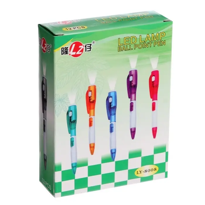 Ручка - прикол шариковая Calligrata &laquo;Фонарик&raquo;, МИКС