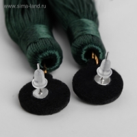 Серьги &laquo;Кисти&raquo; гармония, цвет изумрудный, L кисти 8,5 см