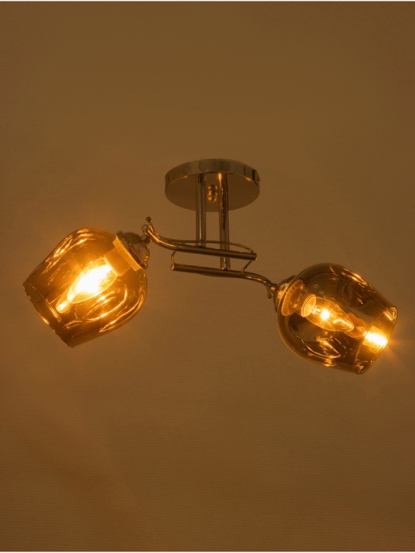 Люстра "Муза" 2х40Вт Е27 хром