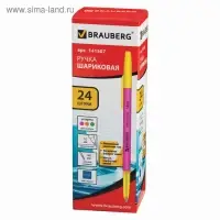 Ручка шариковая 1.0 мм, BRAUBERG Color, чернила синие