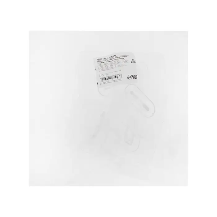 Держатель с клейкой поверхностью ТУНДРА, d=25 мм, 68&times;68 мм, прозрачный