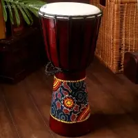 Сувенирный музыкальный инструмент "Барабан Джембе" 40х18х18 см