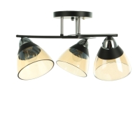 Люстра "Ирида" 3хЕ27 40Вт черно-хромовый 44х44х24 см