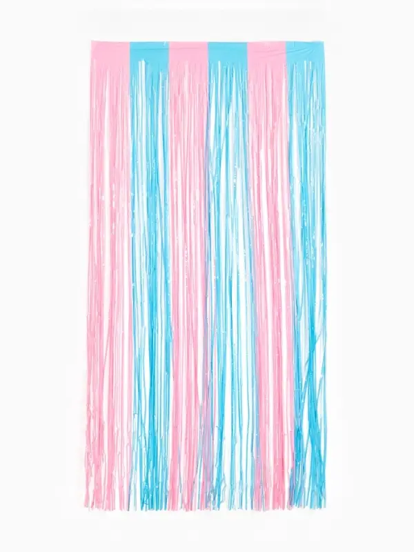 Занавес для фотозоны 1х2 м., розово-голубой