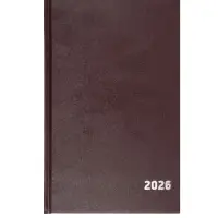 Ежедневник датир 2026г А5 168л, б/вин, коричневый