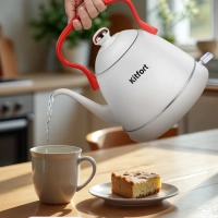 Чайник электрический металлический КТ-6793 - 1 л