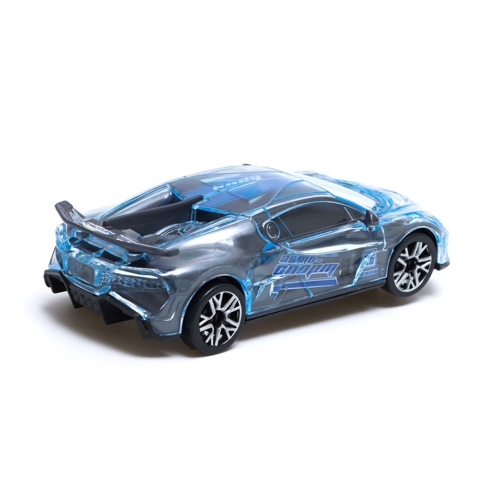 Машина &laquo;Crazy race, Гонки&raquo;, русская озвучка, световые и звуковые эффекты, работает от батареек, цвет серый