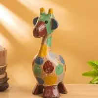 Сувенир "Жирафик" дерево 12х12х30 см, разноцветный