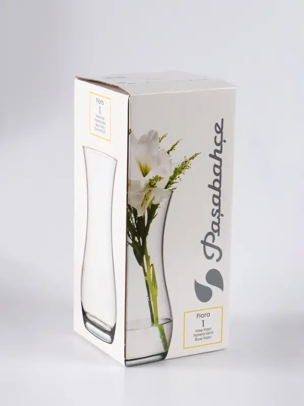 Ваза &laquo;Соблазн&raquo;, волна, h=25.5 см, стекло, бело-серебристая