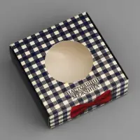 Коробка подарочная сборная с окном, упаковка, &laquo;Настоящему мужчине&raquo;, 10&times;10&times;3 см