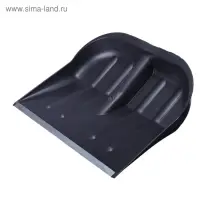 Ковш лопаты пластиковый, 360 &times; 410 мм, с оцинкованной планкой, тулейка 32 мм