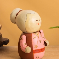 Деревянная кукла кокеши &laquo;Бабушка Юки&raquo;, 11&times;11&times;16 см