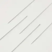 Иглы швейные для бисера, d=0.4 мм, 10 см, 5 шт.