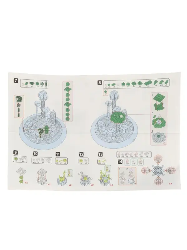 UNICON Конструктор Mini Blocks Лотос 660 деталей, свет