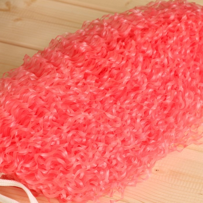 Мочалка банная  "Бублик" большая цвет МИКС 32 см