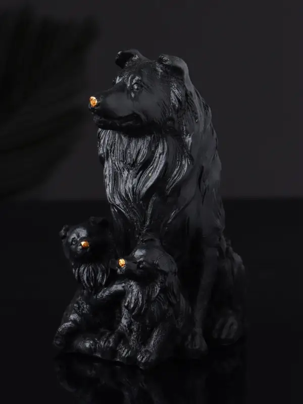 Фигура "Колли" 10х7 см, черный