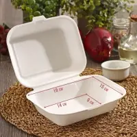 Ланч - бокс для бенто-торта и бургера, 19&times;15&times;7 см, белый