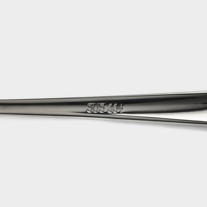 Набор столовых ложек из нержавеющей стали Magistro &laquo;Виконт&raquo;, длина 20,6 см, 6 шт, цвет серебряный