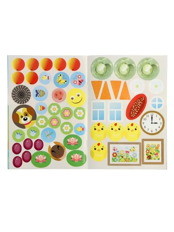 Книжка с наклейками "Домашние животные", 16 стр