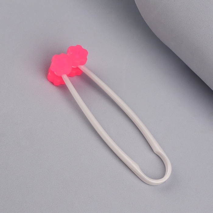 Массажёр для лица, 12 &times; 3,5 см, 2 ролика, цвет розовый