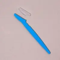 Бритва для коррекции бровей, с защитным чехлом, 15 см, МИКС