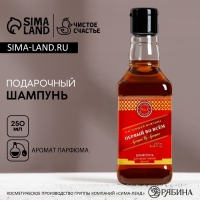 Шампунь для волос во флаконе виски &laquo;Первый во всём&raquo;, 250 мл, аромат парфюма, Новый Год