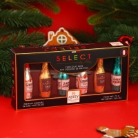 Новый год. Шоколад фигурный ETUI SELECT BY ABTEY SENIOR, с начинкой из ликера, ассорти, 13 &plusmn; 1 г