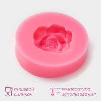 Молд Доляна &laquo;Розан&raquo;, силикон, 5,8&times;1,7 см, цвет розовый