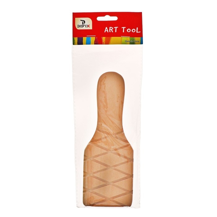 Весло (лопатка) рифленая для глины Calligrata, 20х7х1,5 см