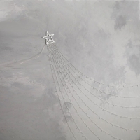 Светодиодная фигура &laquo;Комета&raquo; 3.5 м, пластик, 9 нитей, 220 В, свечение оранжевое