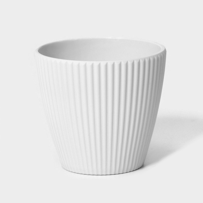 Кашпо для цветов &laquo;Рифф&raquo;, пластик, 450 мл, цвет МИКС