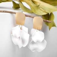 Серьги ассорти &laquo;Ветер&raquo; неровность, цвет бело-золотой